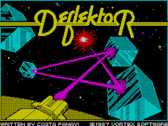 Заставка игры, ZX Spectrum