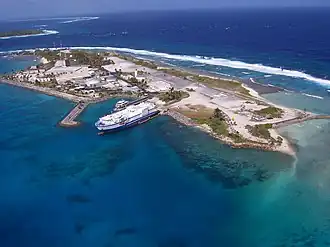 Снимок острова Мек с воздуха