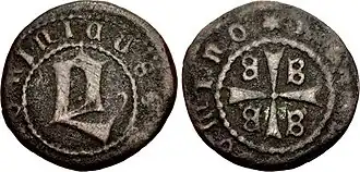 Бронзовый динар Доменико Гаттилузио