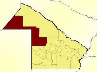 Департамент  Альмиранте-Браун на карте