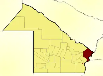 Департамент Бермехо на карте