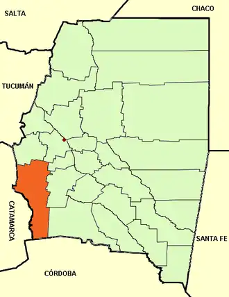 Департамент  Чоя на карте