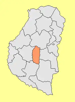 Департамент  Тала на карте