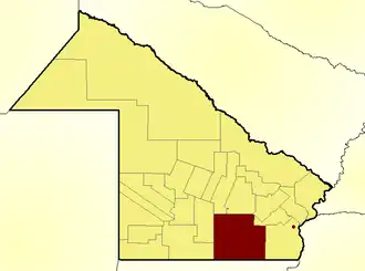 Департамент  Тапенага на карте