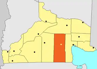 Департамент Вальчета на карте