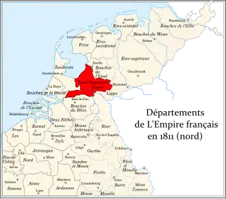 Департамент Верхний Эйссел на территории исторических Нидерландов в 1811 году