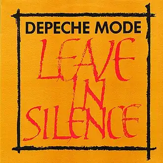 Обложка сингла Depeche Mode «Leave in Silence» (1982)