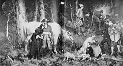 Восстание в Вандее. Перед битвой (офицер прощается с женой).