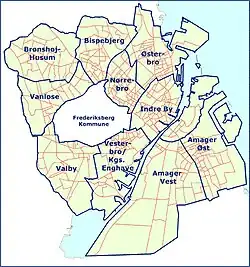 Административное деление Копенгагена