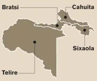 Таламанка на карте