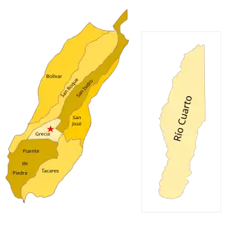 Гресия на карте