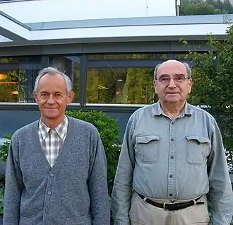 Б. С. Митягин (справа) в 2010