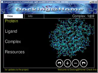 Скриншот программы Docking@Home