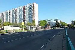 Домодедовская улица (вид от Орехового бульвара в сторону Ясеневой улицы)