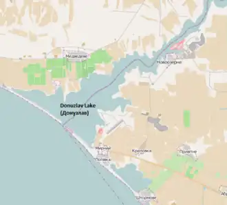 Расположение залива Донузлав