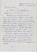 Письмо женщин из Загорья президенту Клементу Готвальду с протестом против насильственной коллективизации (стр. 1)