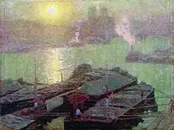 «Сена. Париж.», (1900), холст, масло — Рязанский государственный областной художественный музей имени И. П. Пожалостина