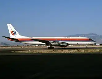Douglas DC-8-54F авиакомпании United Airlines, идентичный разбившемуся