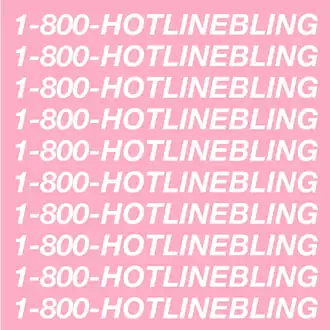 Обложка сингла Дрейка «Hotline Bling» (2015)