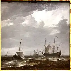 Морской пейзаж. 1655—1660. Холст, масло. Галерея старых мастеров, Дрезден