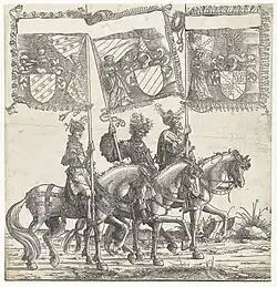 Всадники-герольды. Деталь Триумфального шествия