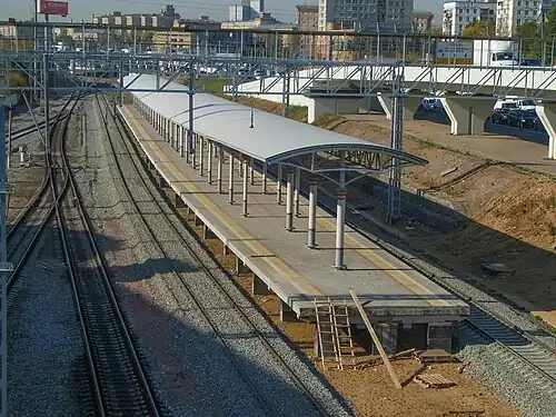 Пассажирская платформа Дубровка (западная горловина станции)