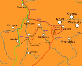 Княжества Освенцимское и Заторское.