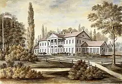 Дворец Гартингов. Рисунок Наполеона Орды, 1876