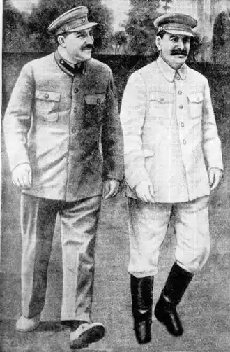 Stalin with Kaganovich during the Holodomor
