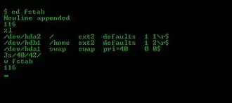 Скриншот программы ed