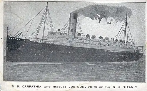Ввиду отсутствия технологий и недостатка времени в одной из газет в статью о гибели «Титаника» вместо фотографии «Карпатии» поместили грубо отредактированное изображение парохода «Мавритания», с которого убрали три из четырёх труб и подписали нужное название