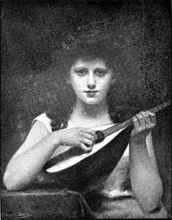 Играющая на мандолине