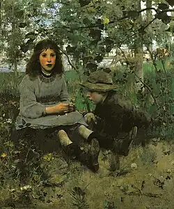 Э. Уолтон. Мечты. 1885. Холст, масло