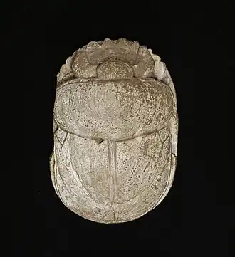 памятный скарабей по случаю брачного союза Аменхотепа III и Гилухепы. Художественный музей Уолтерс