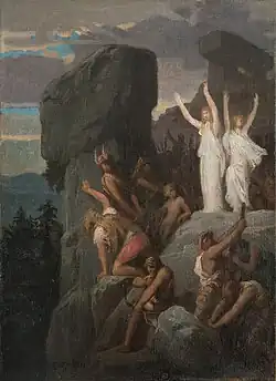 Галлы обороняются. Эскиз