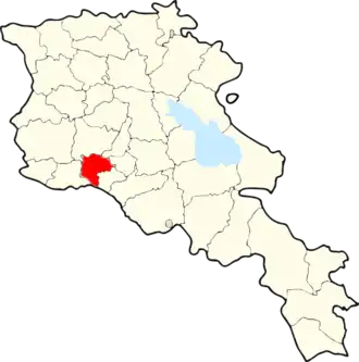 Эчмиадзинский район на карте