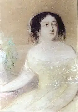 Портрет правительницы Мегрелии княгини Екатерины Чавчавадзе, в замужестве — Дадиани (1816—1882), супруги (а затем — вдовы)  князя Давида Дадиани