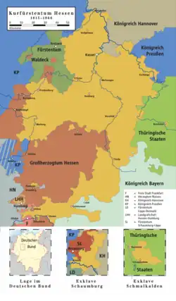 Гессен-Кассель перед Австро-прусской войной