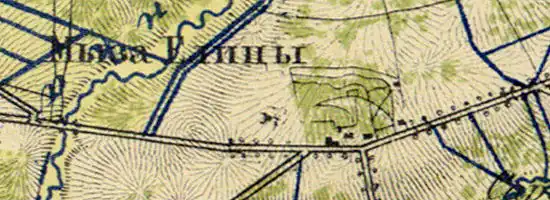 План мызы Елицы. 1860 год