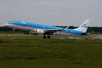 Embraer 190 KLM Cityhopper в аэропорту Штутгарта