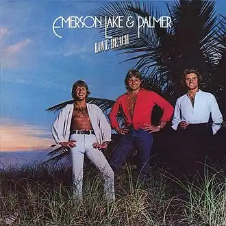 Обложка альбома Emerson, Lake & Palmer «Love Beach» (1978)