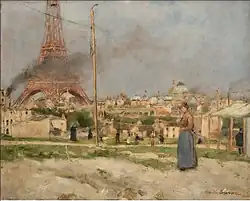 Эйфелева башня и павильоны Всемирной выставки 1889 года (1889)