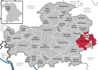 Административное сообщество Эмскирхен на карте