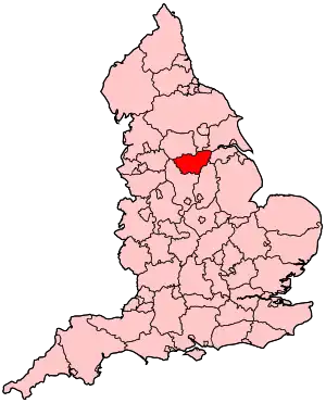 Саут-Йоркшир на карте