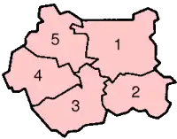 Графство Уэст-Йоркшир на карте