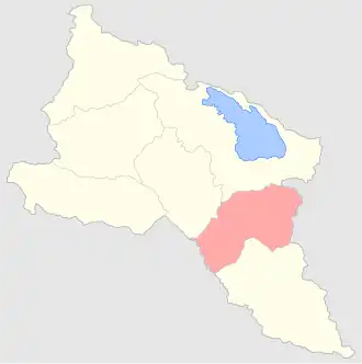 Шаруро-Даралагезский уезд на карте