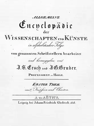 Титульный лист первого тома энциклопедии