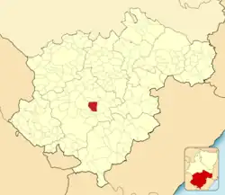 Расположение муниципалитета на карте провинции