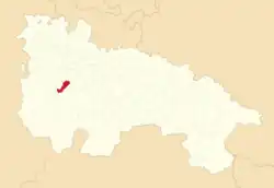 Расположение муниципалитета на карте провинции