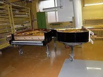 Один из этапов производства роялей «Эстония»